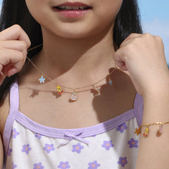 Ocean Enamel Charm Necklace