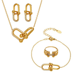 Cubic Zirconia Open Link Jewelry Designs