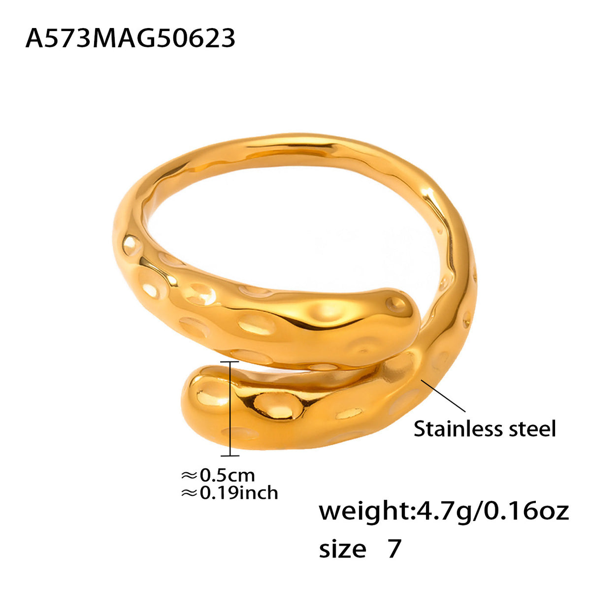 Gold-Tone Sculptural and Stone Ring Designs