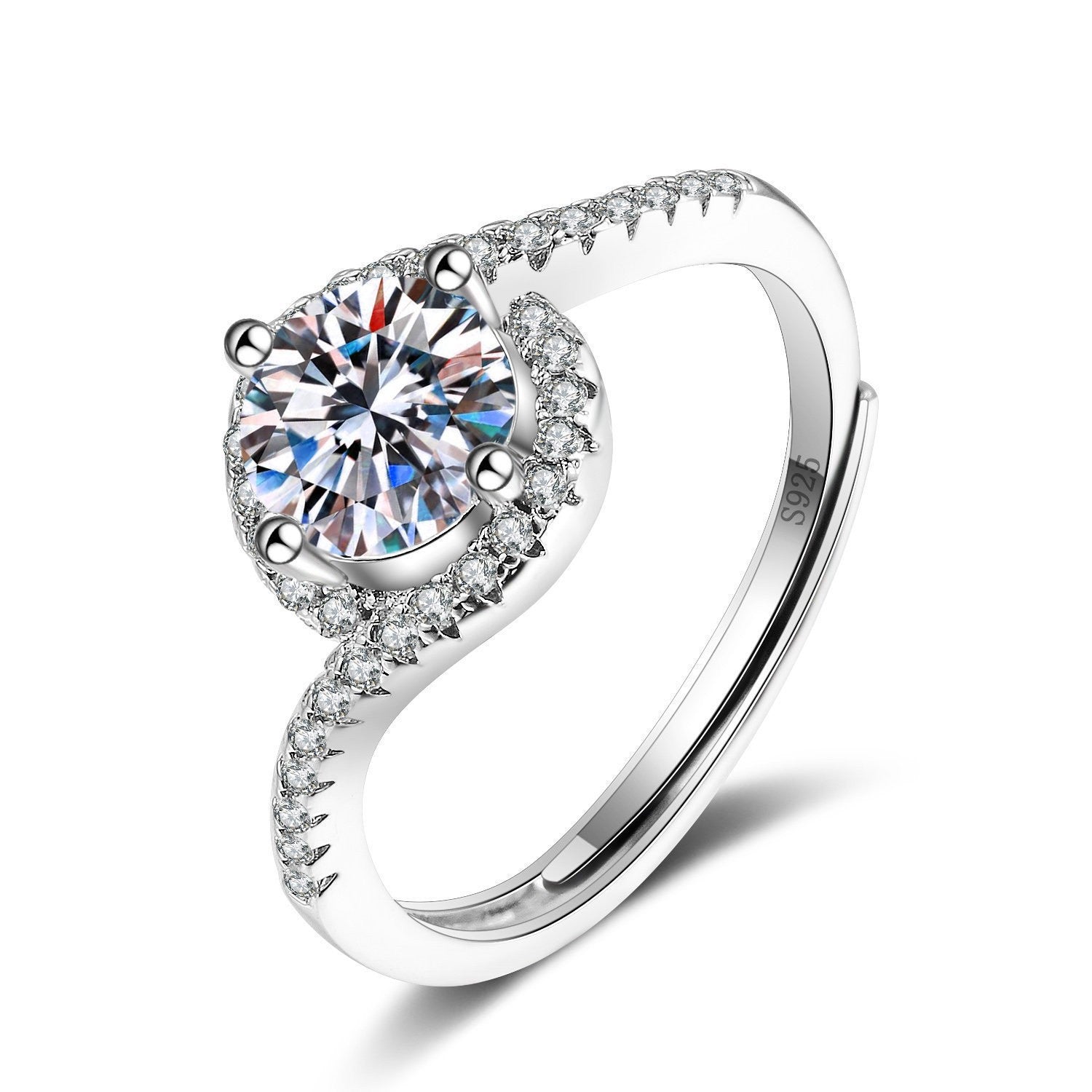 Lumière Charm Ring on a clean background