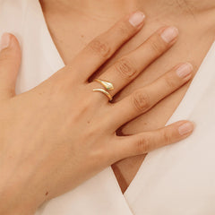 Nicolette Dainty Snake Adjustable Ring