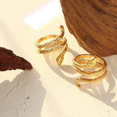 Coiled Snake Statement Ring