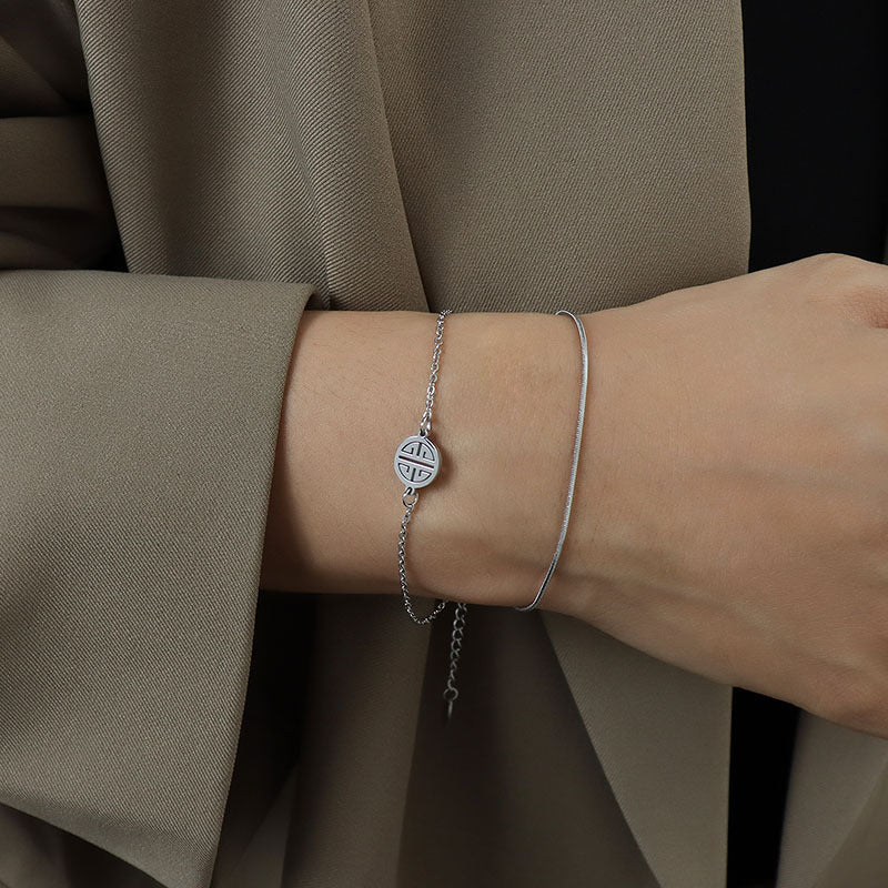 18K Gold-Plated Good-Fortune Coin Bracelet