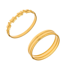 Geometric Bamboo-Style Cuff Bracelet