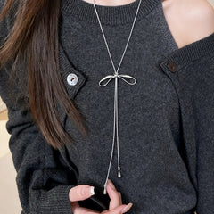 Nicolette Minimalist Bow Necklace