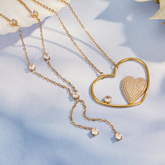 18K Gold-Plated Heart Accent Jewelry