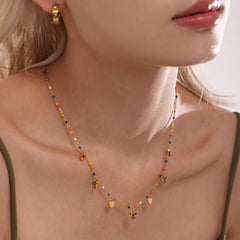 Heart Cubic Zirconia Necklace, Bracelet & Anklet