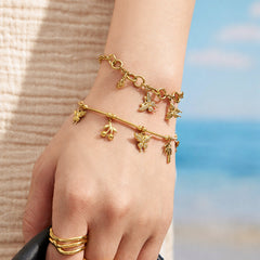 18K Gold-Plated Butterfly Charm Jewelry