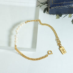Freshwater Pearl Mixed-Chain Bracelet