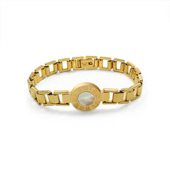 Roman Numeral Shell Accent Bracelet