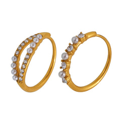 Shell Pearl-Look and Cubic Zirconia Ring Designs