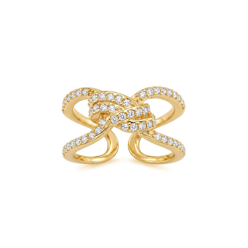 Daphne Dainty Knot Adjustable Ring