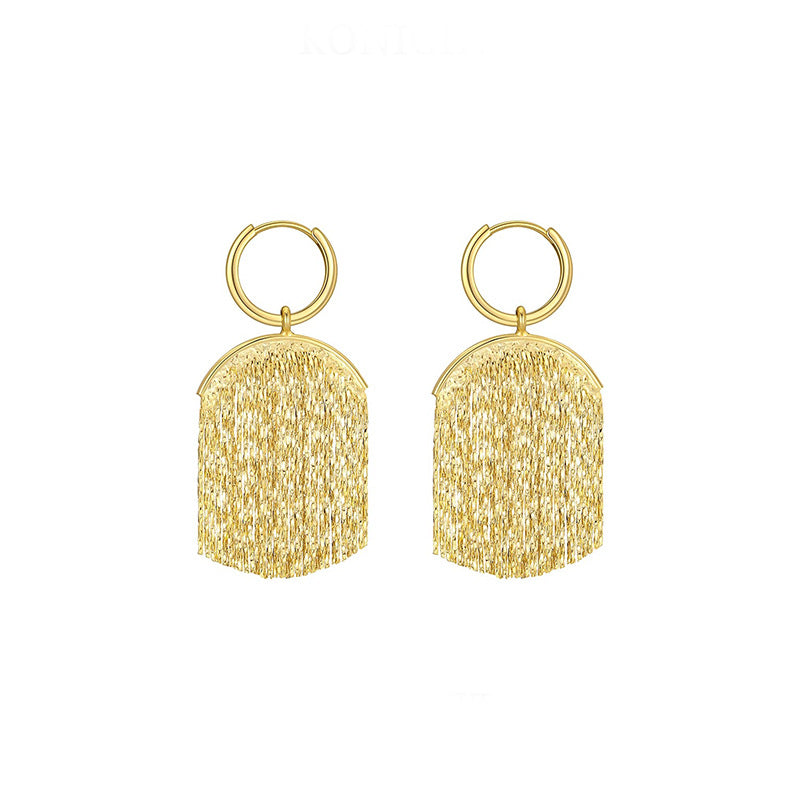 Daphne Vintage-Inspired Tassel Drop Earrings No. 002427