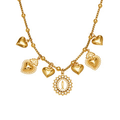 Ornate Charm Pendant Necklace