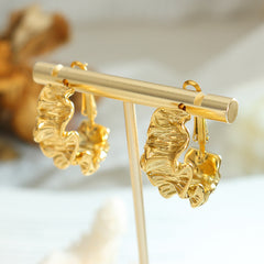 Textured Irregular Hoop Earrings