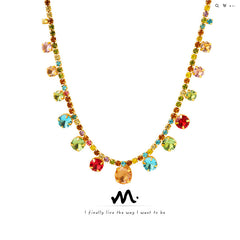 Multicolor Sparkle Necklace