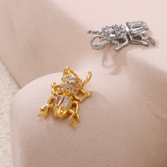 18K Gold-Plated Ornate Charm Pendant