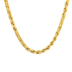 18K Gold-Plated Polished Link Necklace