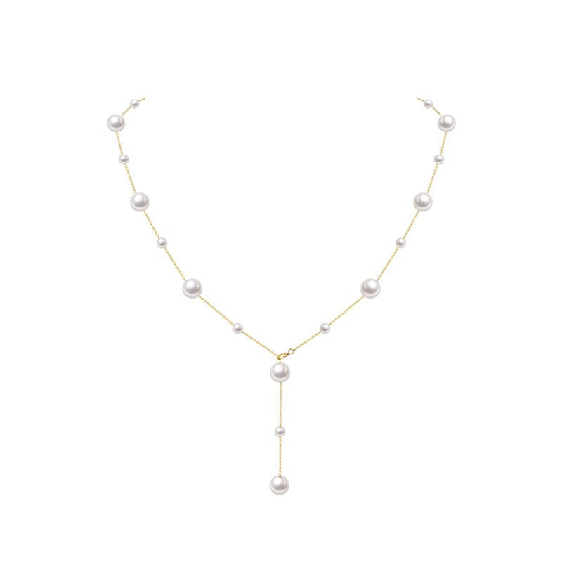 Nicolette Vintage-Inspired Pearl Stardust Choker Necklace