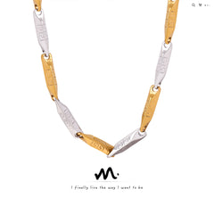 Textured Geometric Necklace Collection