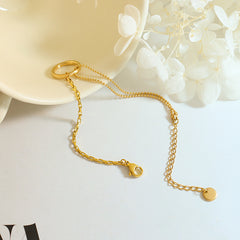 Circle Detail Double-Chain Bracelet
