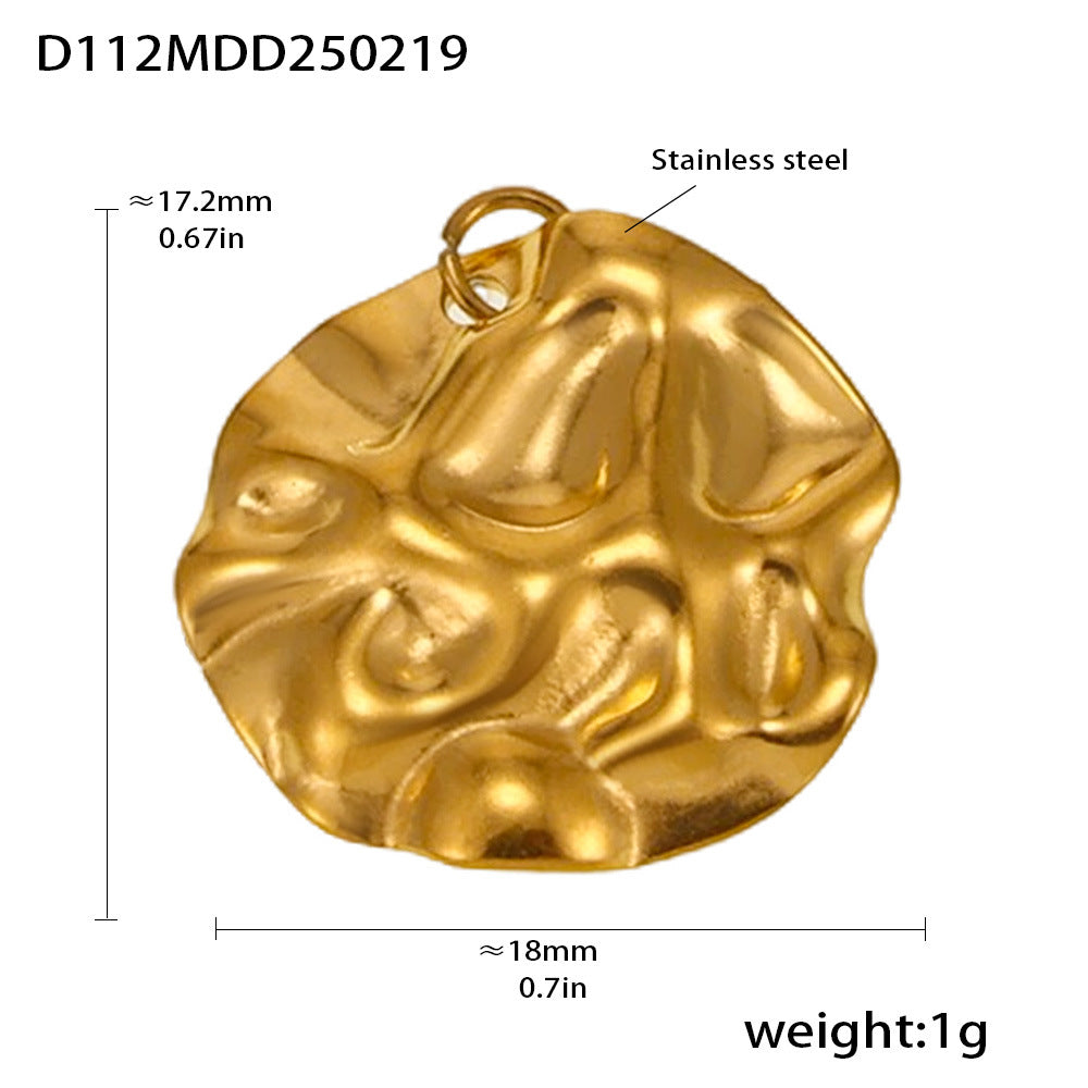18K Gold-Plated Ornate Charm Pendant