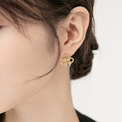 Daphne Vintage-Inspired Clover Stud Earrings