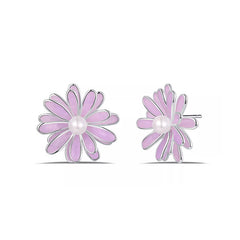 Nadine Minimalist Floral Stud Earrings