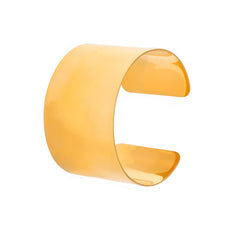 Gold-Tone Wide Polished Cuff Bracelet