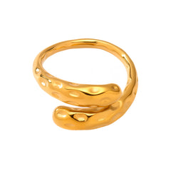 Gold-Tone Sculptural and Stone Ring Designs