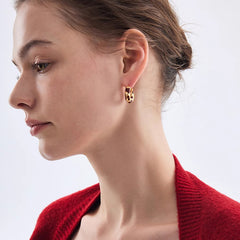 Camille Vintage-Inspired Enamel Stud Earrings No. 292731