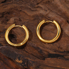 18K Gold-Plated Hoop and Pearl Earring Designs