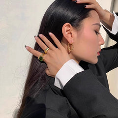 Marielle Vintage-Inspired Twisted Stud Earrings