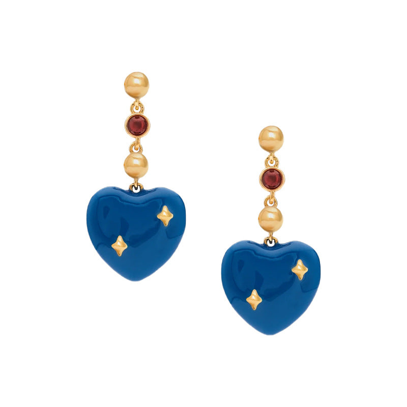 Nicolette Heart Stud Earrings