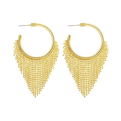 Daphne Statement Tassel Drop Earrings