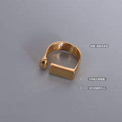 Geometric Open Bar Ring