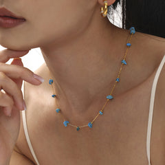 Natural Stone Accent Necklace