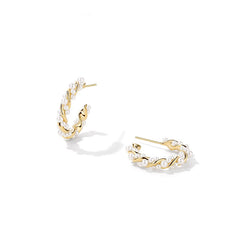 Nadine Pearl Round Stud Earrings