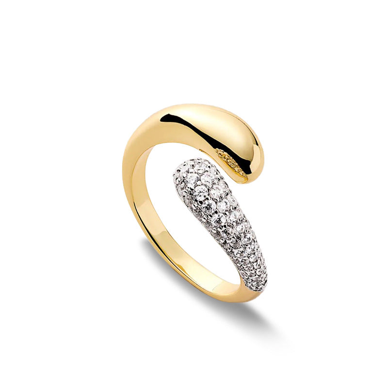 Marielle Dainty Teardrop Adjustable Ring