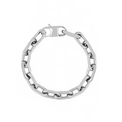 Chunky Rectangular Link Necklace and Bracelet