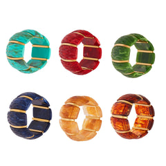 Textured Resin Stretch Bracelet