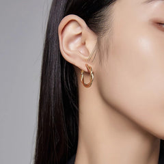 Nadine Vintage-Inspired Twisted Stud Earrings No. 823419