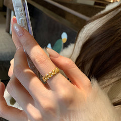 Marielle Vintage-Inspired Pavé Adjustable Ring