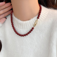 Camille Vintage-Inspired Pearl Beaded Necklace