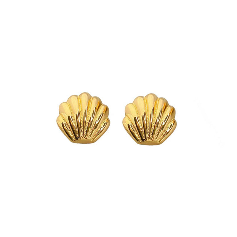 Marielle Vintage-Inspired Shell Shell Stud Earrings No. 604603