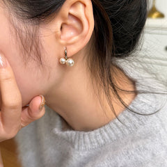 Daphne Vintage-Inspired Pearl Cherry Stud Earrings