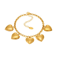 Heart Charm Bracelet & Pendants
