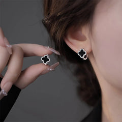Nicolette Vintage-Inspired Clover Stud Earrings