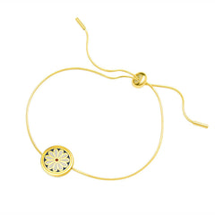Enamel Daisy Necklace, Bracelet or Cuff