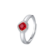 Nicolette Vintage-Inspired Ruby-Tone Adjustable Ring
